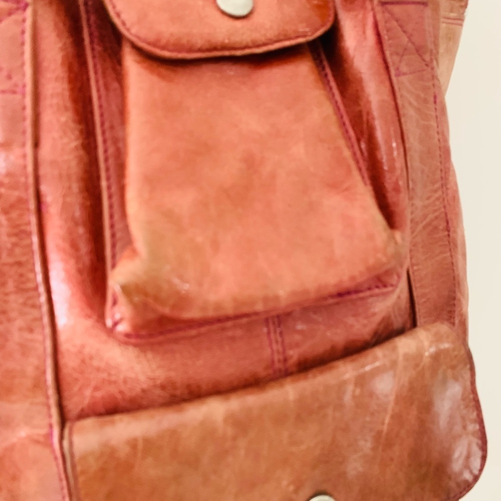 Latico Pinkish/Brown Leather Shoulder Bag - Picture 2 of 7